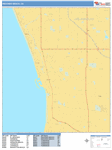 Redondo Beach Wall Map Basic Style